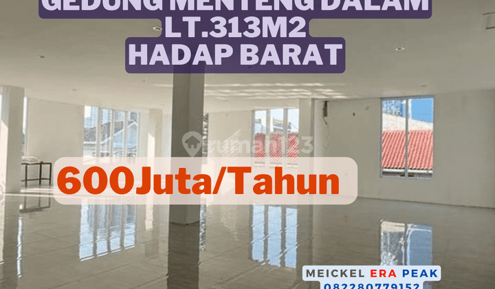 Lokasi Startegis Dijual Gedung Menteng, Lt.313m2, Hadap Barat 1