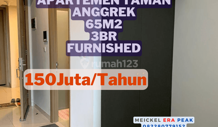 Best Price Dijual Aparteman Taman Anggrek, 65m2, 3BR, Furnished 1