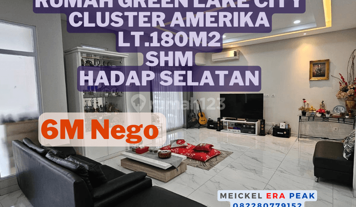 Bisa Kpr Dijual Rumah Green Lake City Cluster Amerika, Lt.180m2, Shm, Hadap Selatan 1