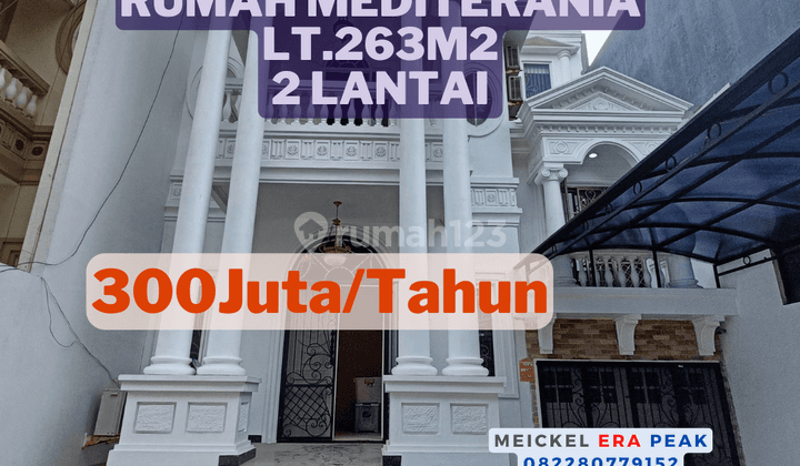 Lokasi Strategis Dijual Rumah Mediterania Boukevard, Lt.263m2, 2 Lantai 1