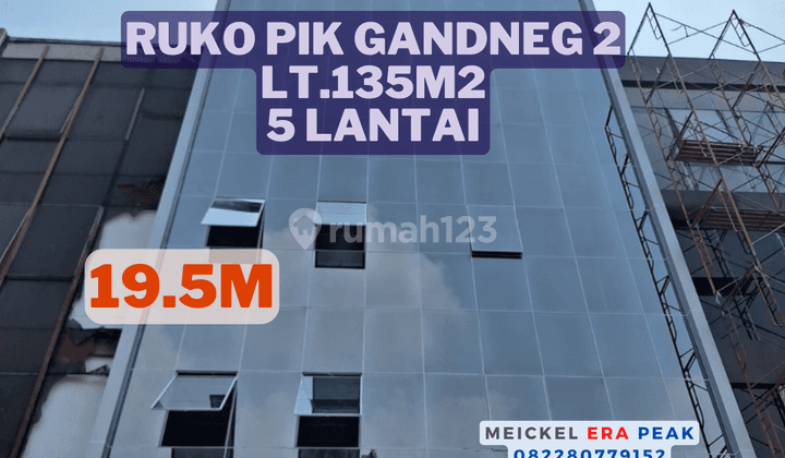 Lokasi Strategis Dijual Ruko Gandeng 2 Pik, Lt.135m2, 5 Lantai 1