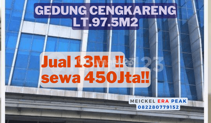 Lokasi Startegis!! DIJUAL Gedung Cengkareng Business, Lt.97.5m2, 8 Lantai 1