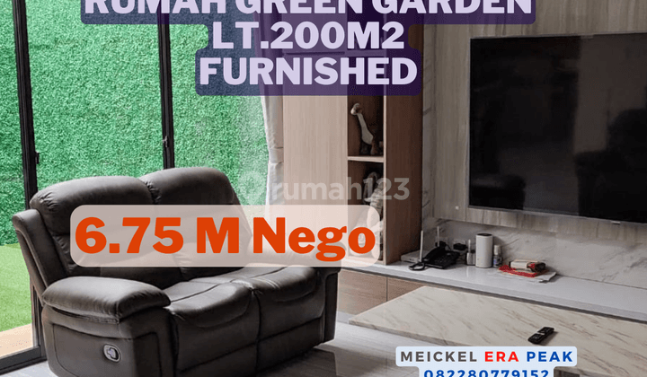 Harus Terjual Dijual Rumah Green Garden, Lt.200m2, Furnished 1