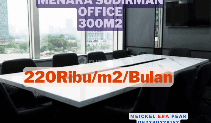 Lokasi Strategis Disewa Menara Sudirman Office, 300m2 1