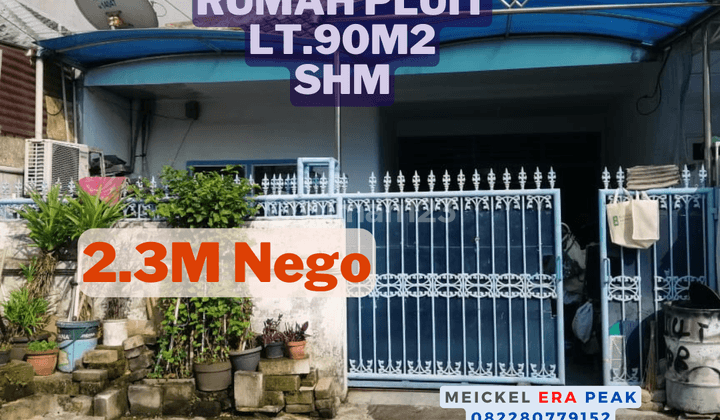 Bisa Kpr Dijual Rumah Pluit, Lt.90m2, SHM 1