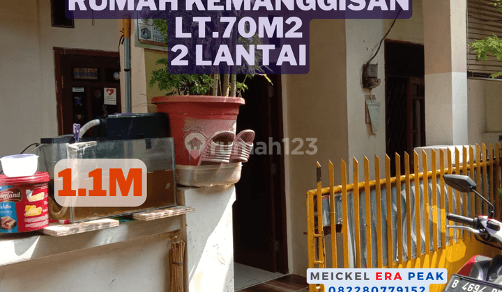 Nego Sampai Deal Dijual Rumah Kemanggisan, Lt.70m2, 2 Lantai 1