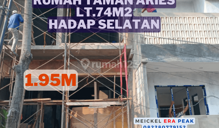 Best Price Dijual Rumah Taman Aries, Lt.74m2, Hadap Selatan 1