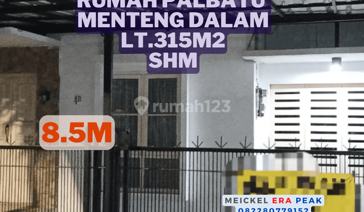 Bisa Kpr Dijual Rumah Palbatu Menteng Dalam, Lt.315m2, SHM 1