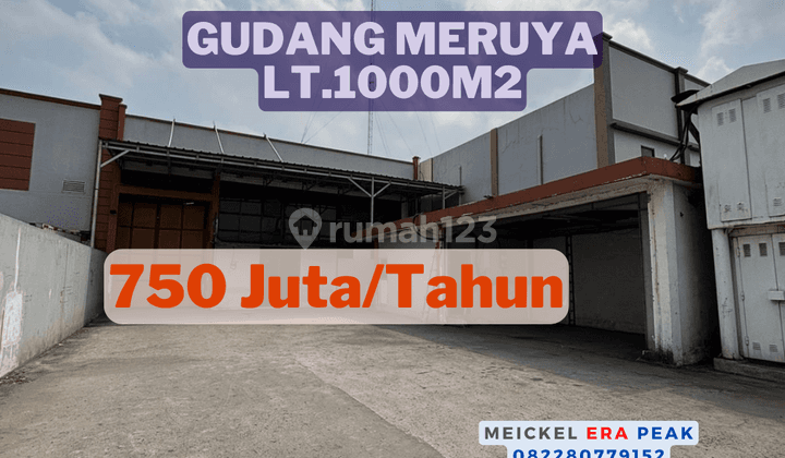 Lokasi Strategis Disewa Gudang di Meruya, Lt.1000m2 1