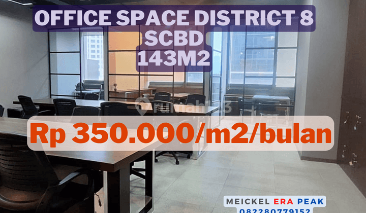 Lokasi Startegis Disewa Office Space District 8 Scbd, 143m2 1