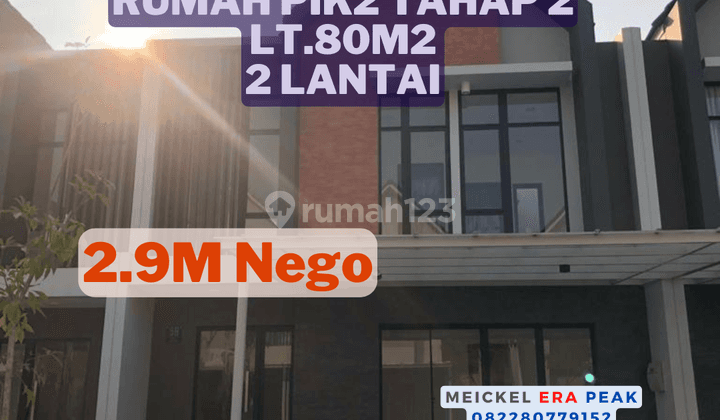 Harus Terjual Dijual Rumah Pik2, Lt.80m2, 2 Lantai 1