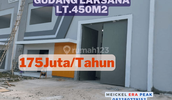 Lokasi Strategis Disewa Gudang Laksana, Lt.450m2, 2 Lantai 1