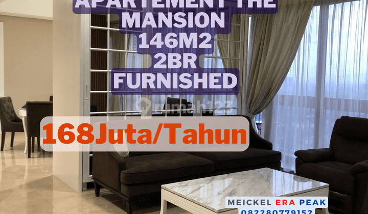 Best Price Disewa Apartement The Mansion, 146m2, 2br, Furnished 1