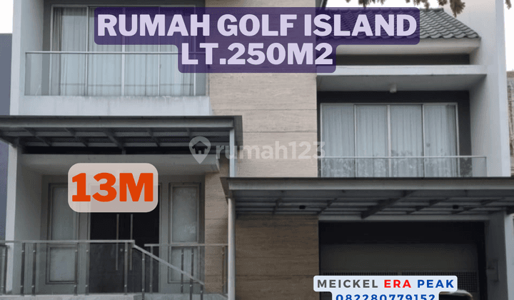 Lokasi Strategis Dijual Rumah Golf Island, Lt.250m2, 2 Lantai 1