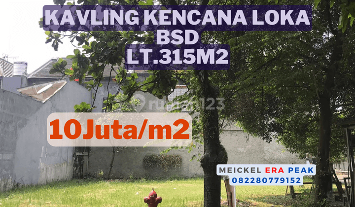 Lokasi Strategis Dijual Kavling Kencana Loka, Lt.315m2, Hook 1