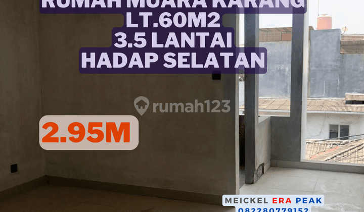 Harus Terjual Dijual Rumah Muara Karang, Lt.60m2, Hadap Selatan 1