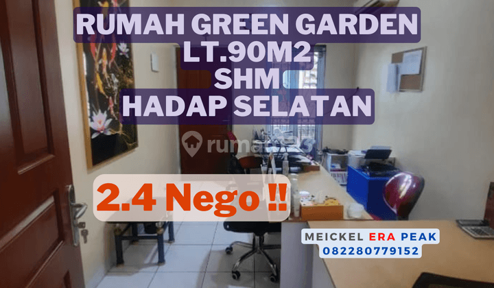 BISA KPR!! DIJUAL Rumah Green Garden, Lt.144m2, SHM 1