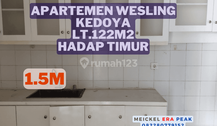 Harus Terjual Dijual Apartemen Wesling Kedoya, 122m2, Hadap Timur 1