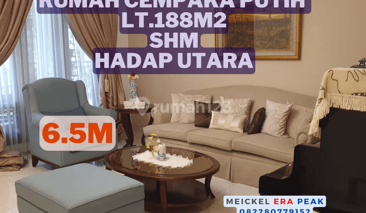 Bisa Kpr Dijual Rumah Cempaka Putih, Lt. 188m2, Shm, Hadap Utara 1