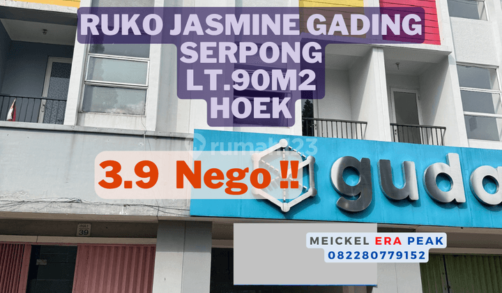 Lokasi Startegis!! DIJUAL Ruko Jasmine Gading Serpong, Lt.90m2, 3 Lantai 1