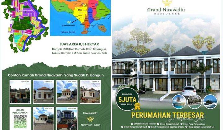 Rumah di Perumahan terbesar di Bali- Grand Niravadhi Residence 1
