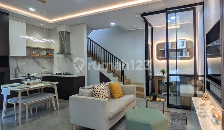 Rumah Baru 3Lt Bebas Banjir Ada Rooftop & Attic Room di Bintaro 2