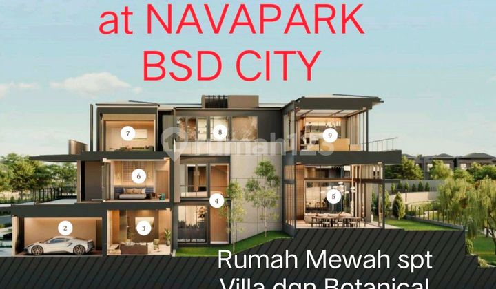 Rumah Mewah Botanic Villa At Navapark Bsd City