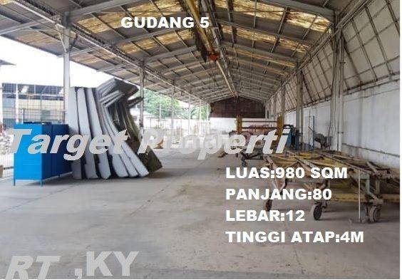 Gudang di Gunung Putri, Bogor 980 m 2