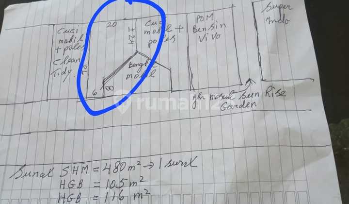 Dijual Tanah di Jalan panjang dekat sunrise garden 701 m² 3