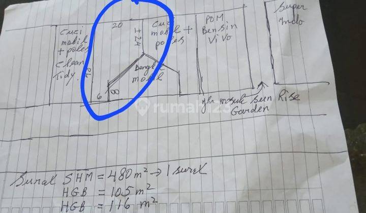 Dijual Tanah di Jalan panjang dekat sunrise garden 701 m² 7