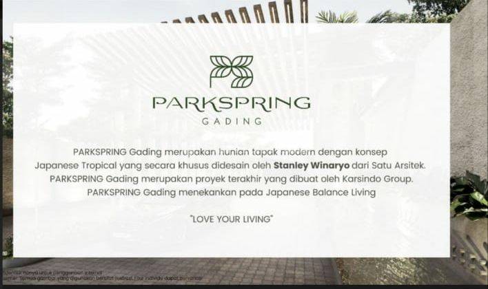 Rumah Baru Parkspring Gading, Jakarta Utara Hanya 1,7 Milyar an 2