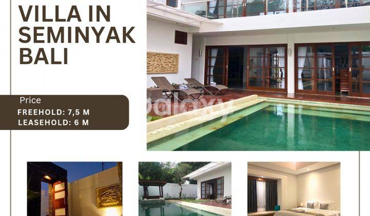 Villa in Seminyak with Private Pool and Furnished Freehold/Leasehold 1