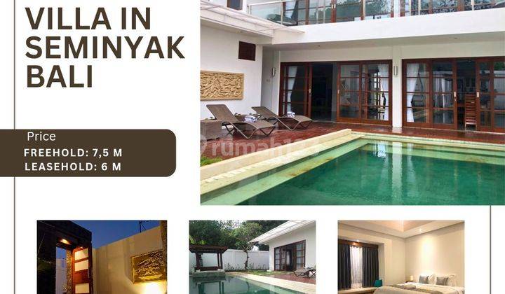 Villa In Kunti Seminyak Bali With Private Pool  Full Furnished 2