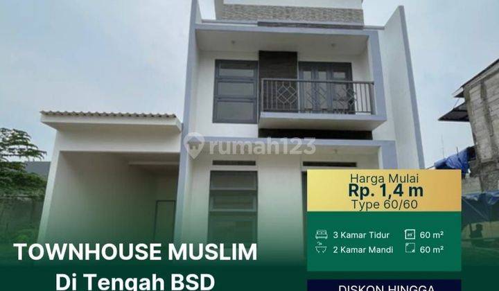 Townhouse Syariah 2 Lantai Di Serpong Dekat Exit Tol Bsd 1