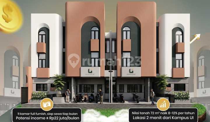 Dijual Kosan 10 Kamar Full Furnish Dekat Kampus Ui Depok Jabar