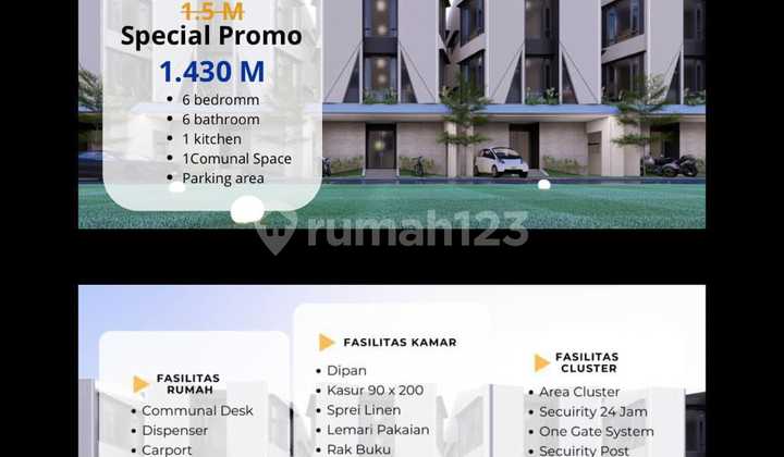 Boarding House For Sale Near IPB Dramaga Campus 3 Floors