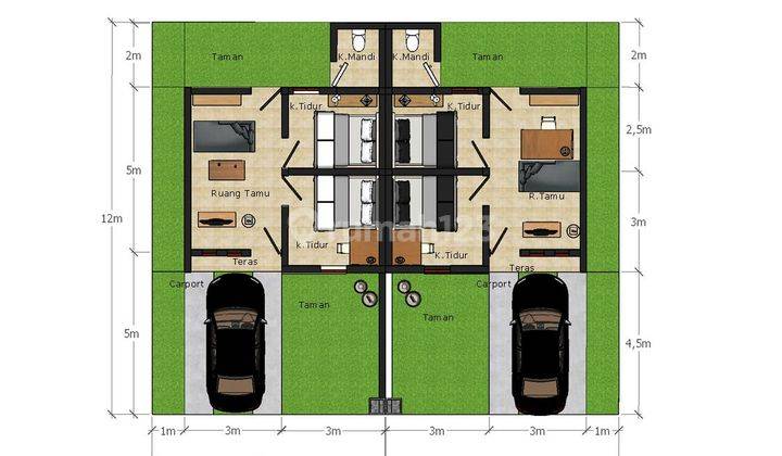 Dijual Rumah Lokasi Mantap Strategis Desain Modern Dan Cantik 2