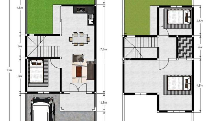 Rumah Mewah 2 lantai Termurah di Kawasan Medan Johor 2