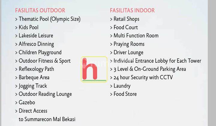 Springlake View Summarecon Bekasi, 2 Br 2