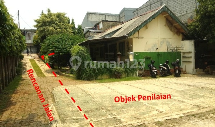 Rumah Tua Murah Hit Tnh di Jl Haji Nurisan,Pondok Pinang