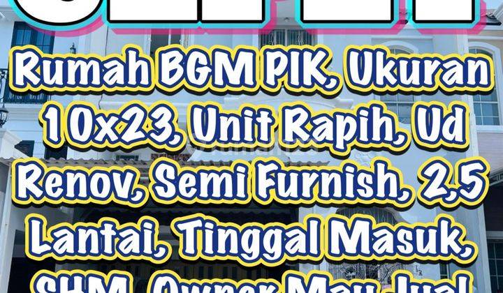 Rumah Rapih Siap Huni, Dijual Cepat Rumah Bgm Pik 1