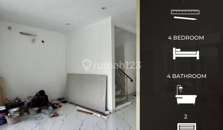 Rumah Dua Lantai Bangunan Baru Renovasi Dalam Komplek Favorit 2