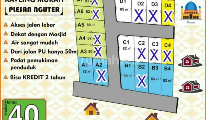 Dijual Tanah Kavling Di Nguter Murah Dp 10 Jt Cicilan 2 Th 3