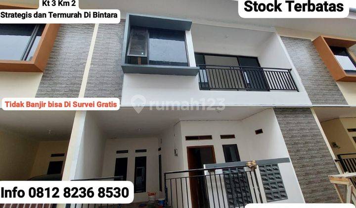 Stock Terbatas Rumah Baru 2 Lantai Dan Termurah Di Bintara 600 Jutaan All In Surat.. 1