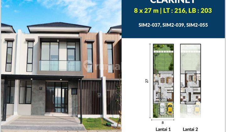 Termurah Rumah Baru Pik2 Simprug 216M2 (8X27)