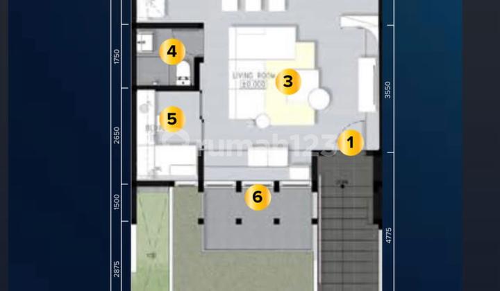 Dijual Rumah 3 lantai renovated furnished siap huni di Cluster Aether Green Wich BSD City - Ylefb 2