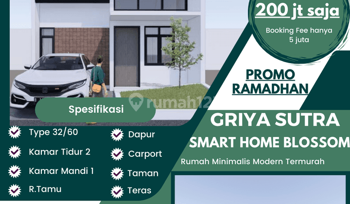 HARGA SPESIAL RAMADHAN HANYA 200 JT RUMAH SIAP BANGUN TERMURAH YK 1