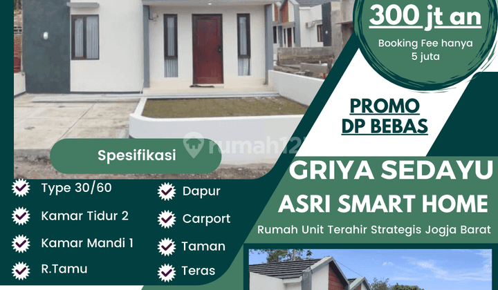 RUMAH UNIT TERAHIR SMART HOME TERMURAH TERLARIS JOGJA BARAT 2