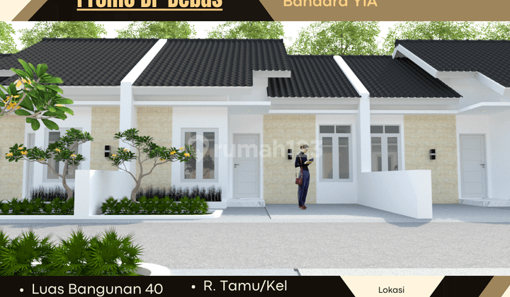 RUMAH 15 MENIT BANDARA YOGYAKARTA KULON PROGO SIAP BANGUN 4 BULAN 1