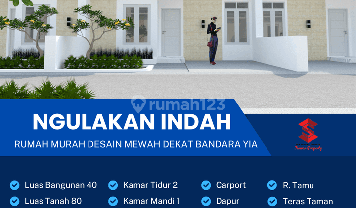 RUMAH BAGUS MINIMALIS LOKASI STRATEGIS DEKAT BANDARA YIA BISA KPR CICILAN RINGAN 1